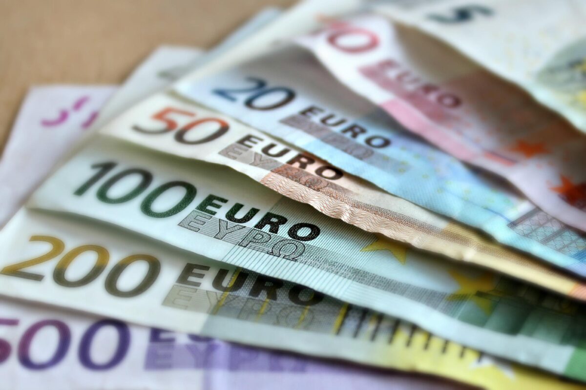 Banknotes, money, euros